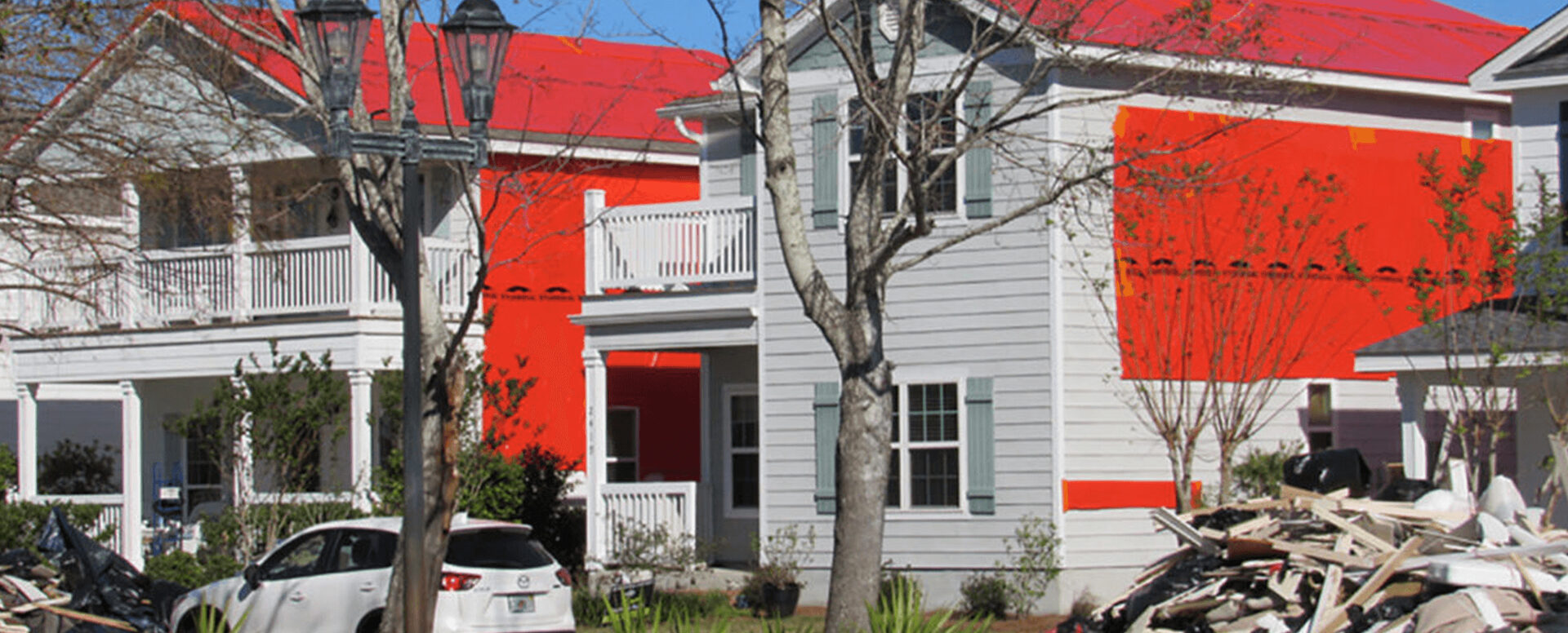 Stormseal protecting homes after mass storm damage